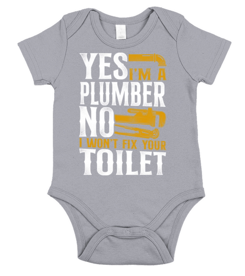 Plumbing Plumber Vintage Yes I Am Short Sleeve Baby One-Piece