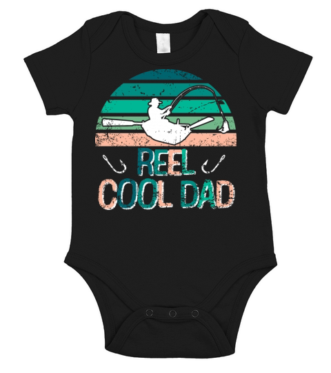 Retro Vintage Fishing dad Short Sleeve Baby One-Piece