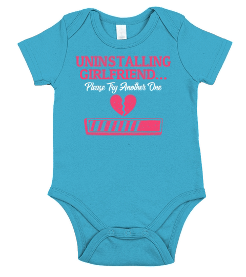Uninstalling Girlfriend Breakup Divorcee Short Sleeve Baby One-Piece