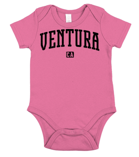 Ventura California Vintage Short Sleeve Baby One-Piece