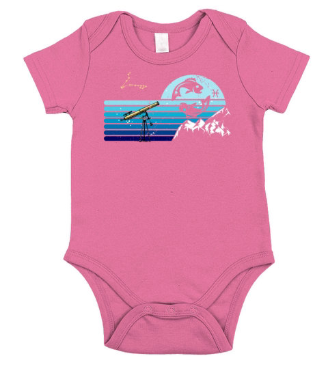 Zodiac Pisces Star Sign Short Sleeve Baby One-Piece
