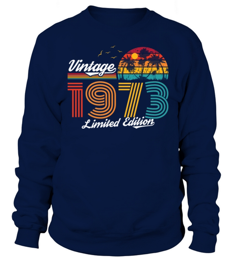 1973 Vintage born in Retro age Birthday gift idea Sweatshirt Unisex