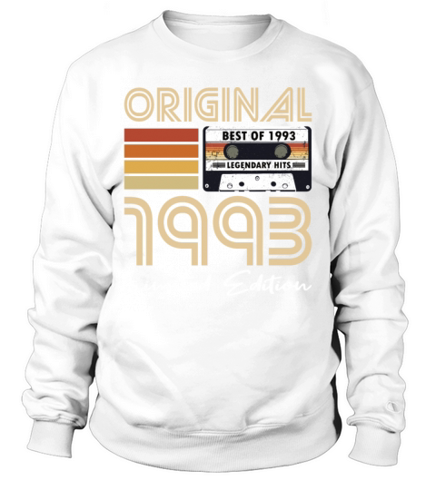 30th birthday vintage 1993 original 1993 Sweatshirt Unisex
