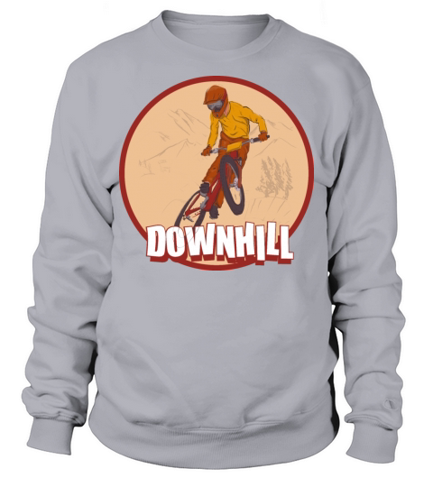 downhill down mountain biking vintage style Sweatshirt Unisex