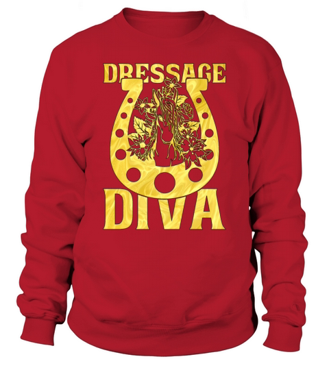 Dressage Diva Equines Horse Riding Dressage Rider Sweatshirt Unisex