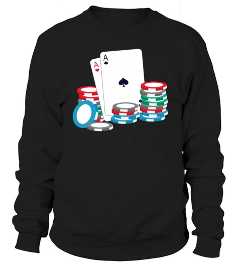 Poker Card Design for Gambling Fans Sweatshirt Unisex