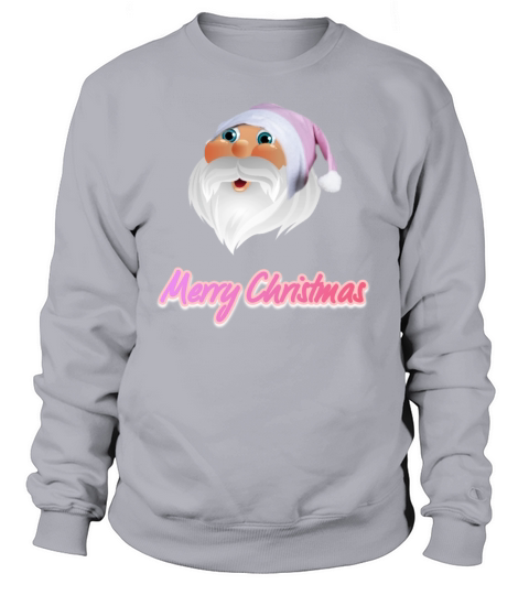 Merry Christmas Retro vintage pink santa claus Sweatshirt Unisex