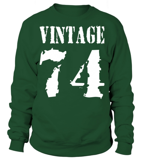Vintage 1974 - Vintage 74 - Party Vector Sweatshirt Unisex