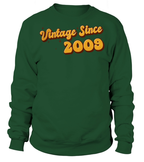 Vintage since 2009 14 Years Old - Groovy 14th Sweatshirt Unisex