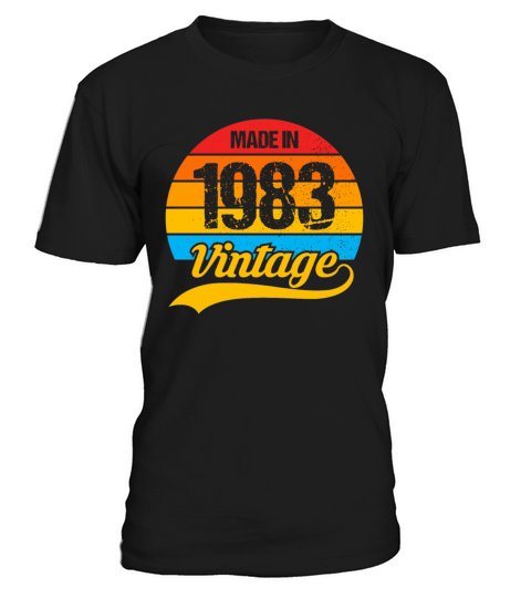 40 Years Vintage 1983 Retro 40th Birthday T-Shirt Unisex