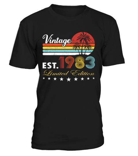 40th birthday vintage 1983 limited edition T-Shirt Unisex