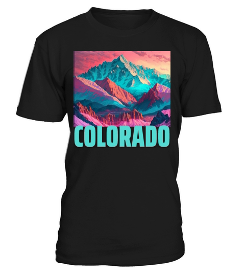 Colorado Rocky Mountain Vintage Retro Sunset T-Shirt Unisex