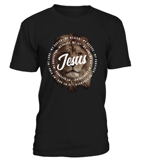 Jesus Is My God King My Lord My Savior Brown Lion T-Shirt Unisex