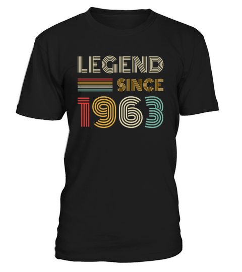Legend Since 1963 Retro 60th Birthday Gift T-Shirt Unisex