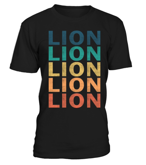 Lion Name T Shirt - Lion Vintage Retro Name Gift I T-Shirt Unisex