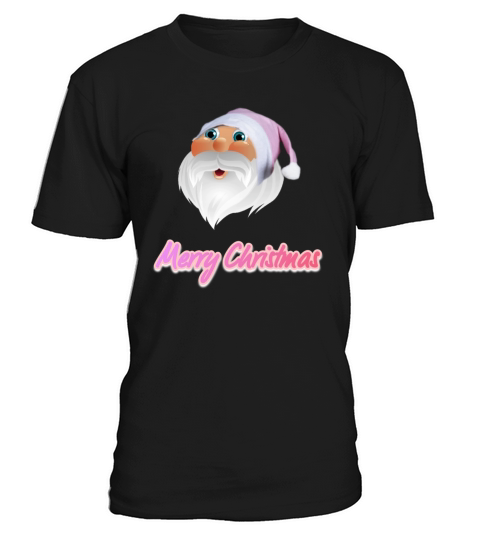 Merry Christmas Retro vintage pink santa claus T-Shirt Unisex