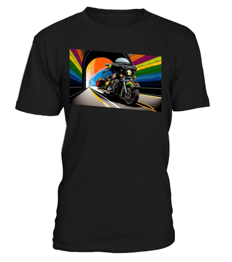 Vintage Motorcycle Biker With Tunnel T-Shirt Unisex