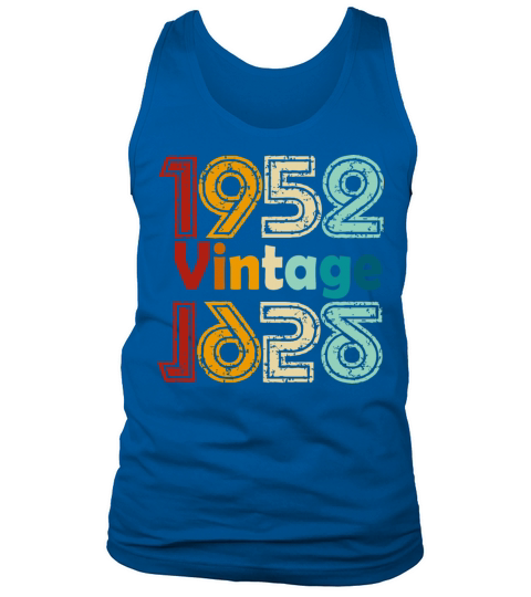 1952 vintage vintage retro birthday gift Tank Top Unisex