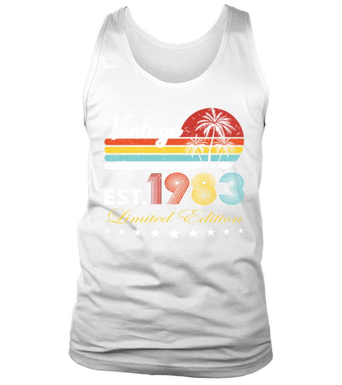 40th birthday vintage 1983 limited edition Tank Top Unisex