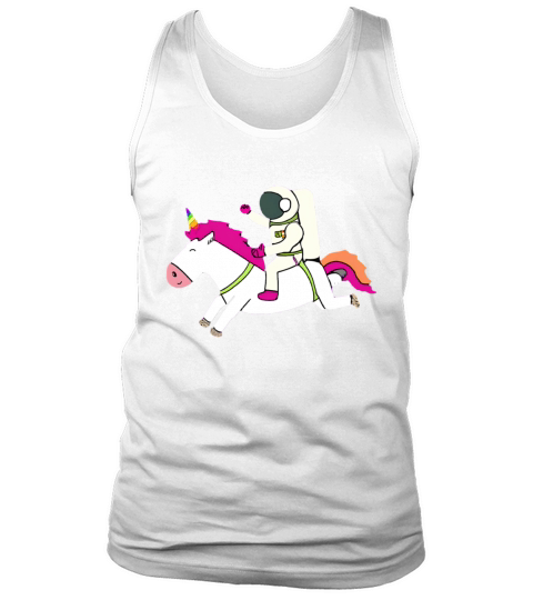 Astronaut riding a unicorn Tank Top Unisex