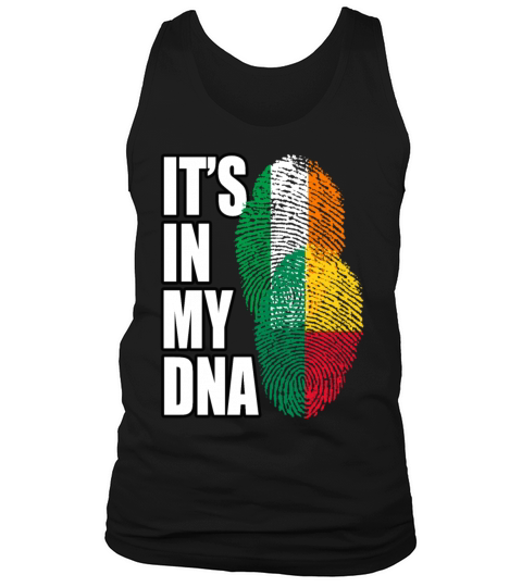 Beninese And Irish Mix Heritage DNA Flag Tank Top Unisex