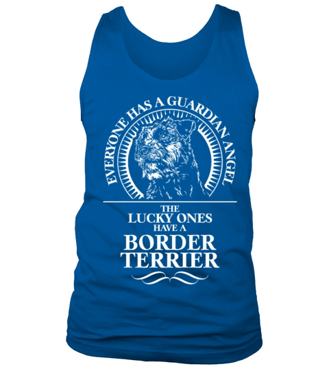 Border Terrier Guardian Angel dog quote Tank Top Unisex