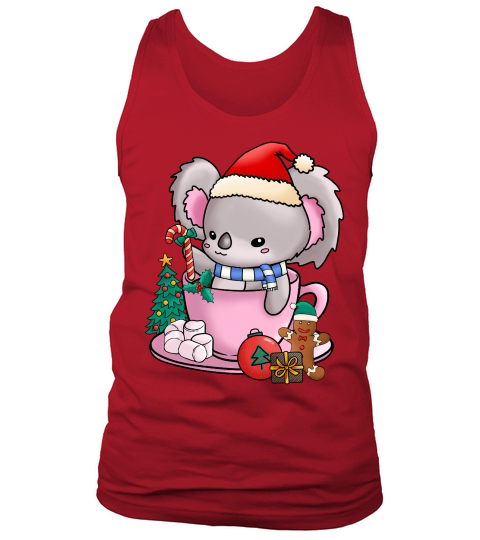 Christmas Hot Drinks Cute Koala Tank Top Unisex