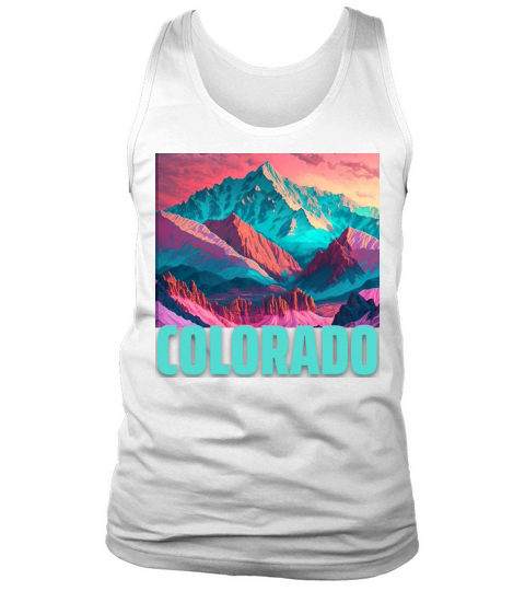 Colorado Rocky Mountain Vintage Retro Sunset Tank Top Unisex