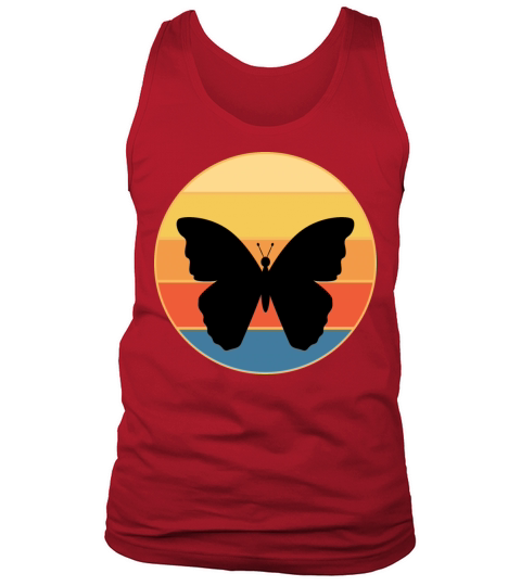 Cute Butterfly Retro Sunset Vintage Animal Insect Tank Top Unisex