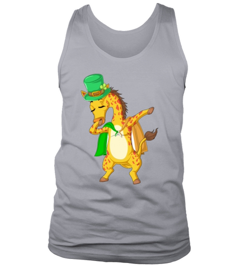 Dabbing giraffe stpatricks day Tank Top Unisex