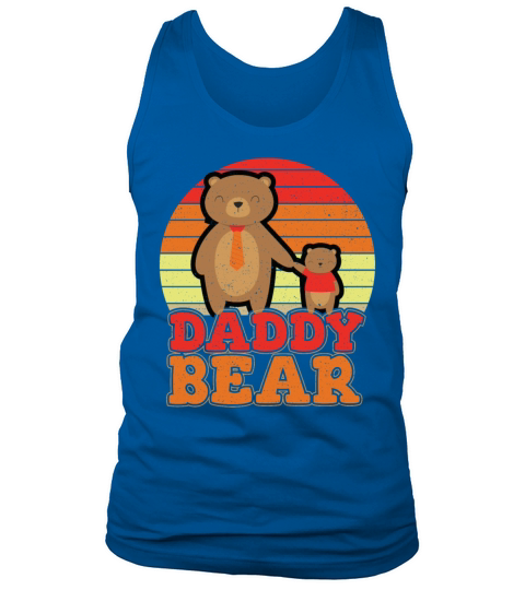 Daddy Bear Vintage Distressed Tank Top Unisex