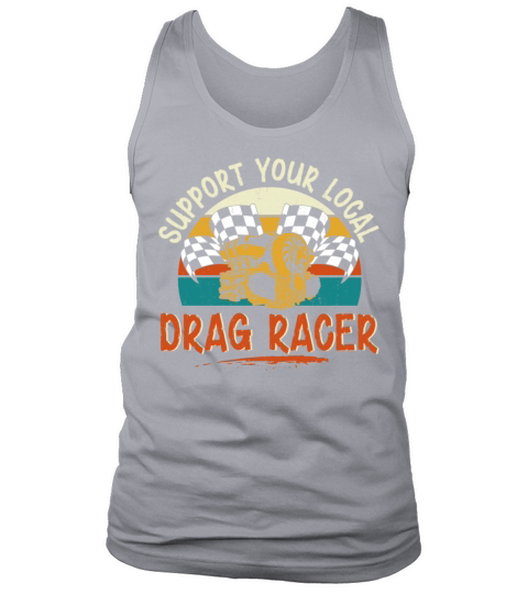 Drag Racing Race Car Retro Vintage Tank Top Unisex