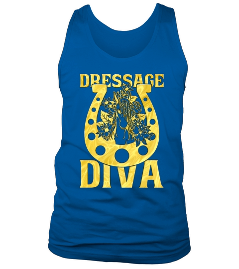Dressage Diva Equines Horse Riding Dressage Rider Tank Top Unisex
