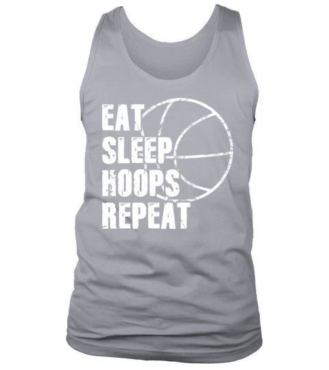 Eat Sleep Hoops Repeat Basketball Tank Top Unisex