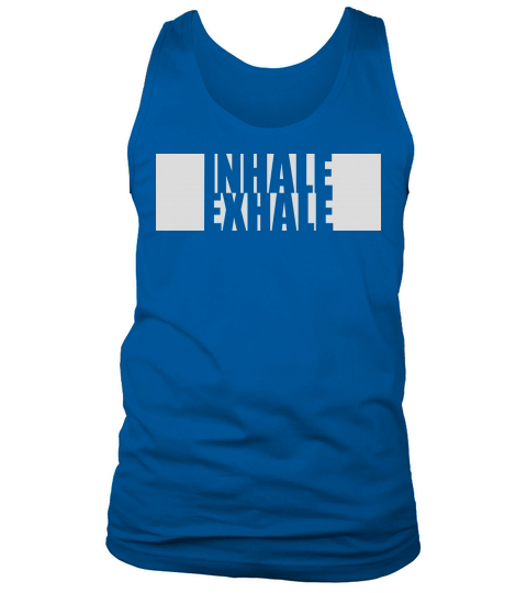 inhale exhale yoga quote Tank Top Unisex