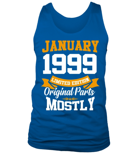 January 1999 Limited Edition Birthday Present Tank Top Unisex