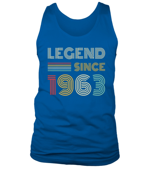 Legend Since 1963 Retro 60th Birthday Gift Tank Top Unisex