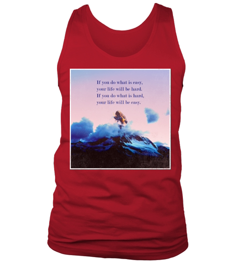 Motivation Quote Inspiration Success Sky Mountains Tank Top Unisex