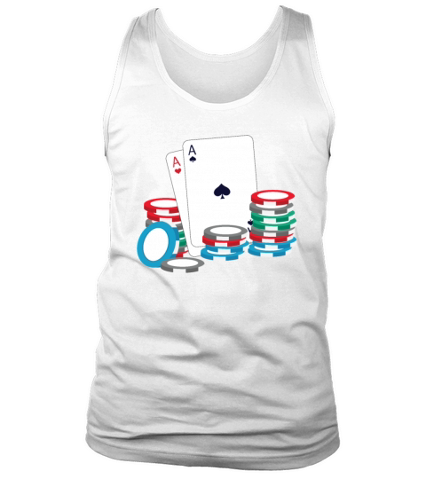 Poker Card Design for Gambling Fans Tank Top Unisex
