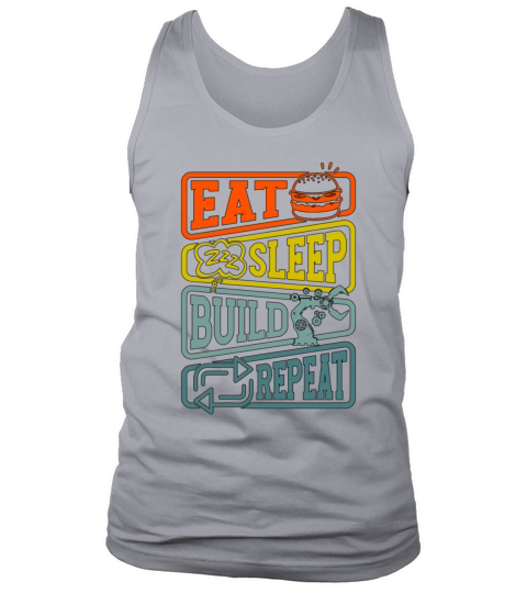 Robotics Eat Sleep Build Robot Robotics Engineer Tank Top Unisex