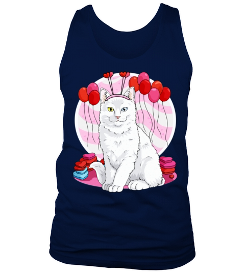 Turkish Angora Heart Valentine Day Decor4270 Tank Top Unisex