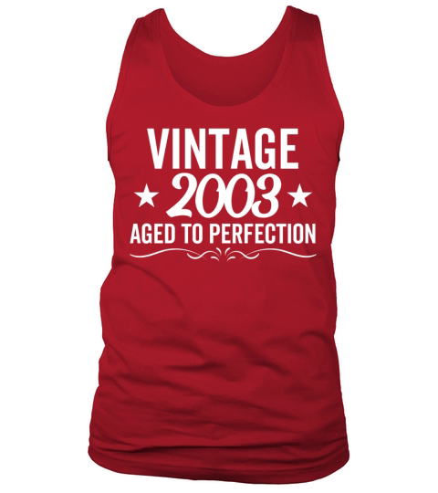 Vintage 2003 Aged To Perfection Tank Top Unisex