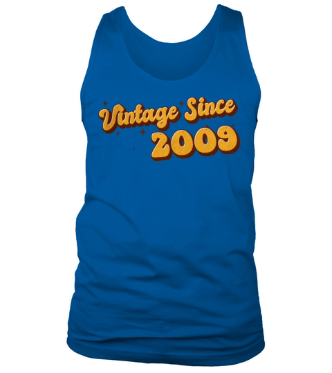 Vintage since 2009 14 Years Old - Groovy 14th Tank Top Unisex