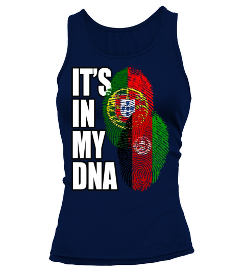 Afghan And Portuguese Mix Heritage DNA Flag Tank top Woman