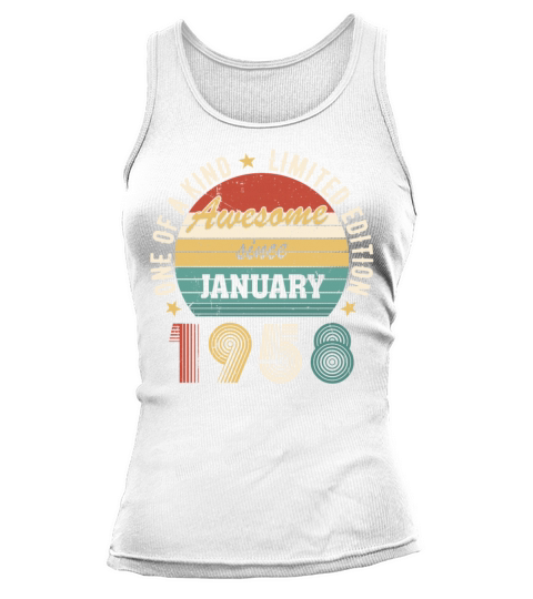 Awesome Since January 1958 Limited Edition Tank top Woman