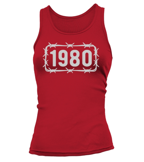 Birthday Vintage 1980 Barbed Wire Tank top Woman