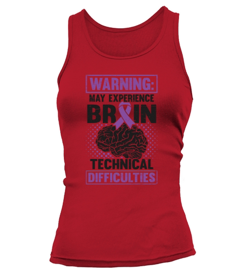 Brain Technical Purple Ribbon Epileptic Epilepsy Tank top Woman