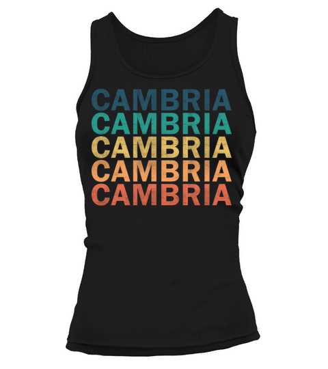 Cambria Name T Shirt - Cambria Vintage Retro Name Tank top Woman