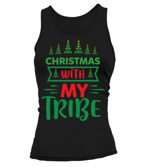 Christmas with my tribe Tank top Woman