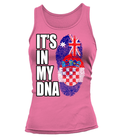 Croatian And Australian Mix Heritage DNA Flag Tank top Woman